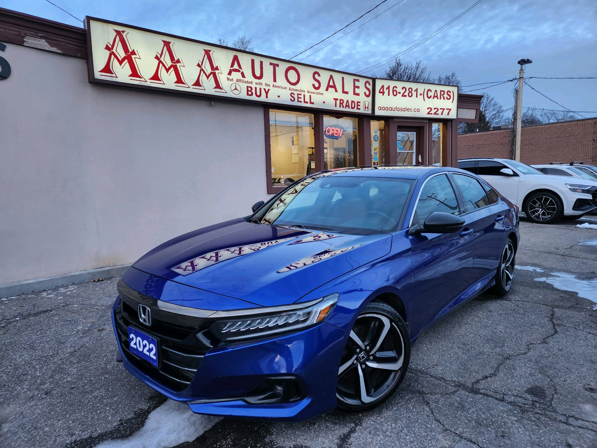2022 Honda Accord Sport CVT Sport Leather|Sunroof|Apple/android play|HTD Power seats