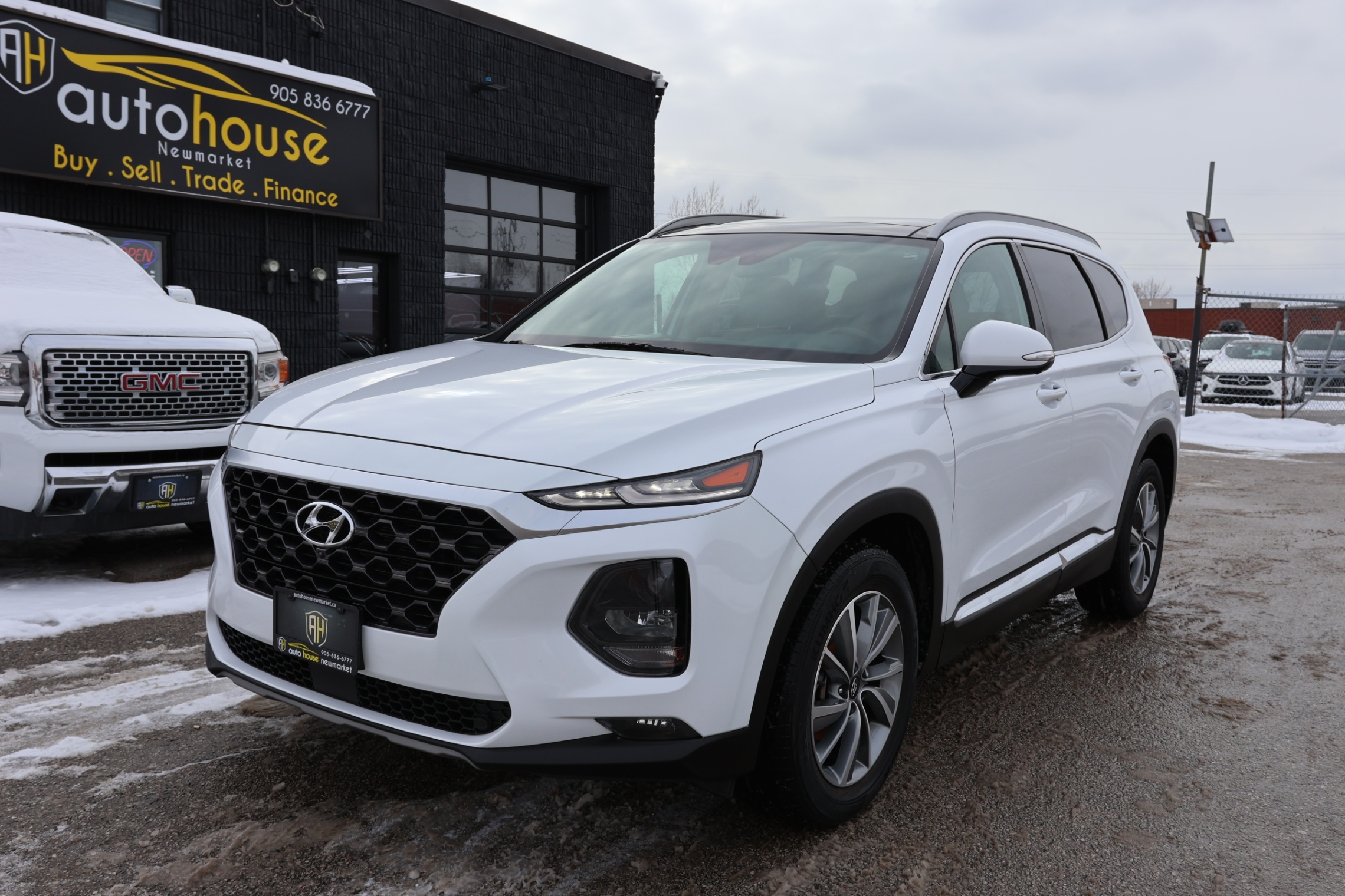 2019 Hyundai Santa Fe 2.0T LUXURY-HTRAC-AWD/ADAP CRUISE/LEATHER/PANOROOF/360 CAM/KEYLESS/H&C SEATS/LANE ASSIST/BLIS/CARPLA
