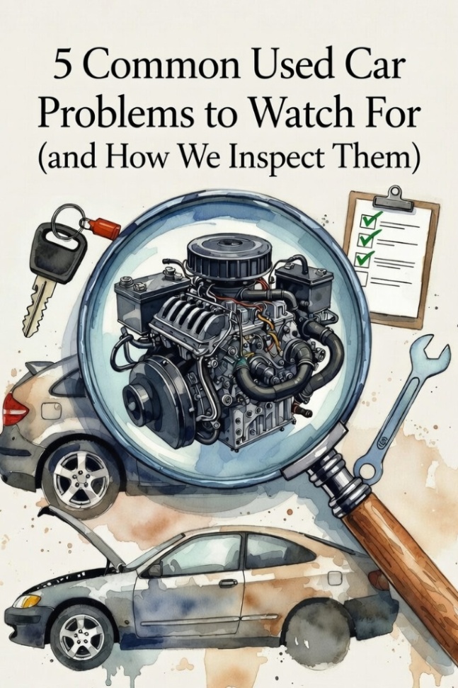 🧰 5 Common Used Car Problems to Watch For (and How We Inspect Them)