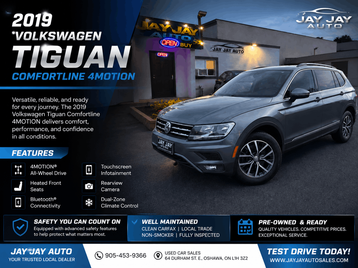2019 Volkswagen Tiguan Comfortline 4MOTION