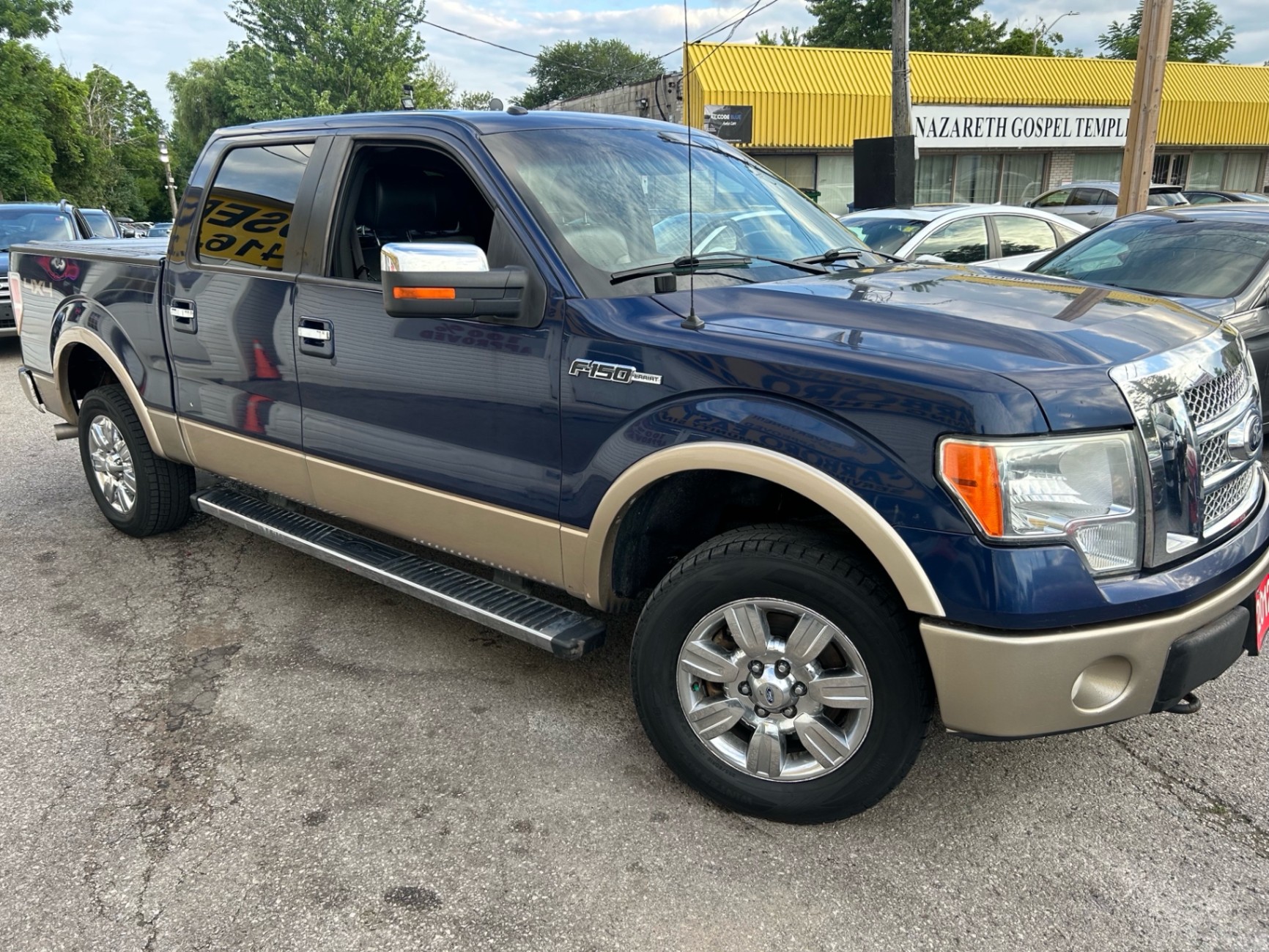 2012 Ford F-150 SuperCrew LARIAT/4WD/NAVI/CAMERA/5.0L/LEATHER/ROOF/P.SEAT/BLUE TOOTH/FOG LIGHTS/RUNNING BOARDS/LOADE