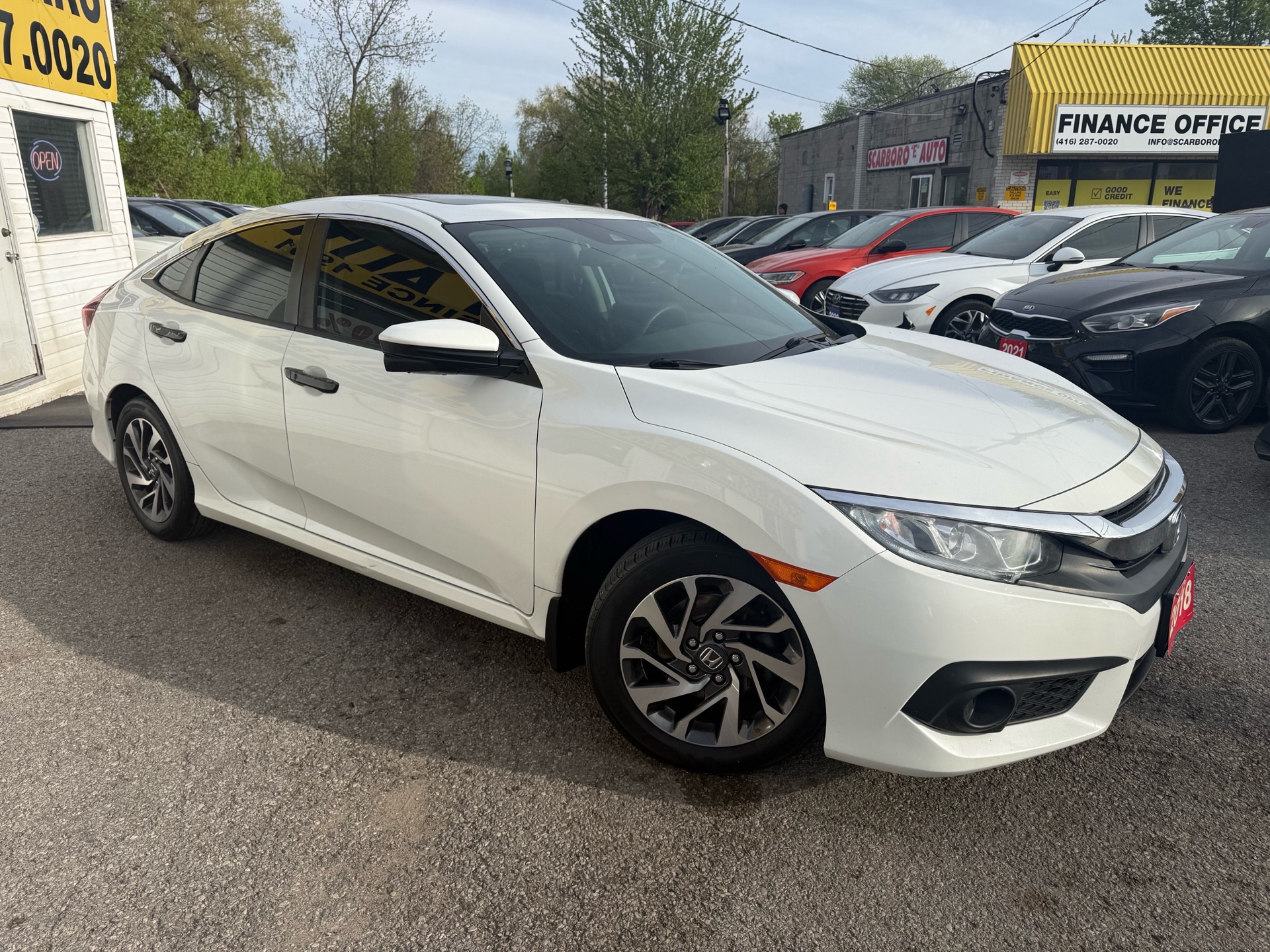 2018 Honda Civic EX/NAVI/CAMERA/POWER ROOF/POWER GROUP/BLUETOOTH/FOG LIGHTS/ALLOYS