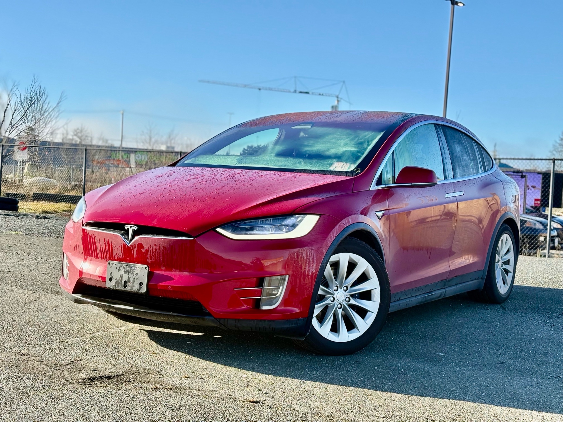 Voxcar TESLA Model X SUV in Red, VANCOUVER