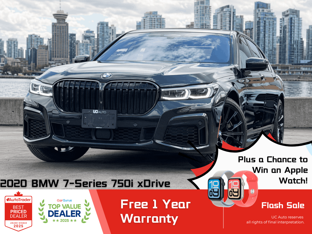 2020 BMW 7 Series 750i xDrive/ M SPORT PKG/ NO ACCIDENT/ BC LOCAL