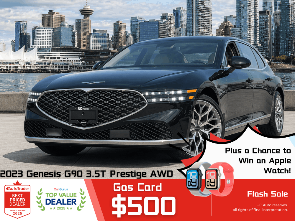 2023 Genesis G90 3.5T Prestige AWD/ CLEAN TITLE/ BC LOCAL